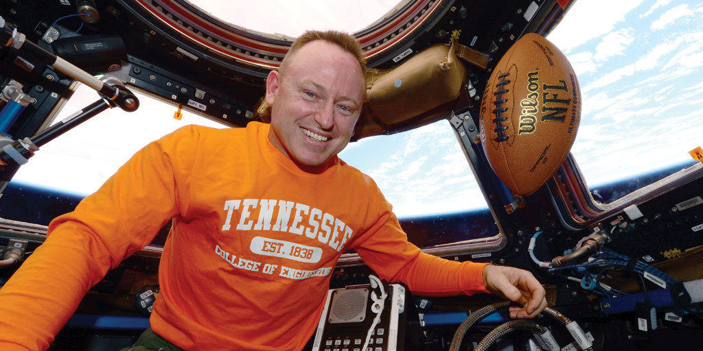 photo of Butch Wilmore in space