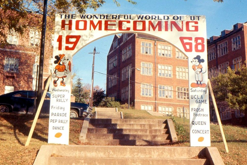 archway from homecoming 1968
