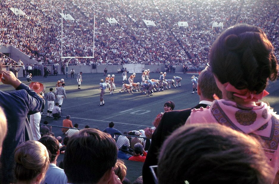 crowd during UT-UCLA game in 1968