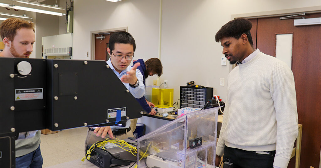 ThermoVerse being used in a classroom by Xiangyu Li and students