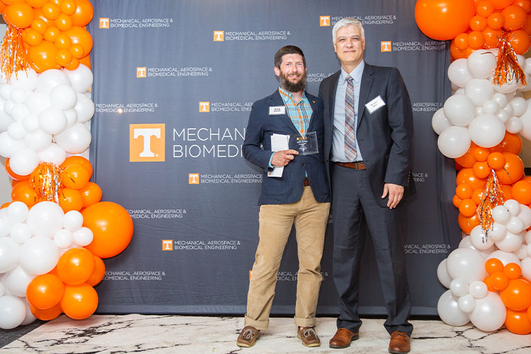 Doug Aaron and Dr. Ekici at the MABE Awards Banquet.