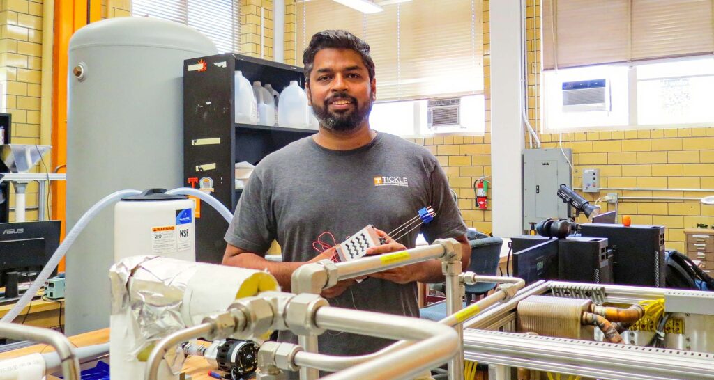 Prashant Singh in Lab